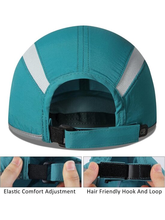〽️Women Turquoise Reflective Folding Hat Design UPF 50+ Sun Protection Sport Hat main image 4